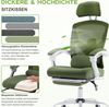 DUMOS Bürostuhl Ergonomisch - EIN Schreibtischstuhl mit Komfortarmlehnen, Ausgestattet mit Einer Bequemen Lendenwirbelstütze und Fußstütze, Office Chair Geeignet für Zuhause, Büro (Grün) Bild 3