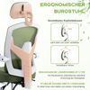 DUMOS Bürostuhl Ergonomisch - EIN Schreibtischstuhl mit Komfortarmlehnen, Ausgestattet mit Einer Bequemen Lendenwirbelstütze und Fußstütze, Office Chair Geeignet für Zuhause, Büro (Grün) Bild 5