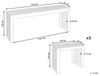 Beliani 'BELLANO' Tisch mit Stühlen, Akazienholz Heller Holzfarbton, 150x35x60 cm Bild 3