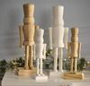 Ib Laursen - Dekofigur Nussknacker ohne Funktion Holz Weiß H 21cm 92234-11 Bild 2