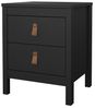 Dmora - Nachttisch Janette, Niedrige Kommode, Tisch, Multifunktionaler Nachttisch, 44x38 h54 cm, Schwarz Bild 4