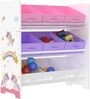 Kinderregal Boiro Weiß / Lila / Rosa [en. casa] Bild 5