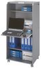 SIMMOB Mobiler Schreibtisch Sekretär Computertisch mit Laufrollen 139,9x64,2 cm Weiß Bild 4