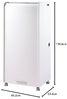 SIMMOB Mobiler Schreibtisch Sekretär Computertisch mit Laufrollen 139,9x64,2 cm Weiß Bild 3