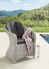 Destiny Garten-Essgruppe MALAGA LUNA, (Set, 7-tlg, 1 Tisch, 6 Sessel, 1x Drehteller), (Set,19-tlg, 6xSessel, 1 Tisch Ø 150x75 cm), Aluminium, Polyrattan Bild 3
