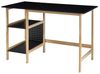 Schreibtisch Dønna 120x60x75cm Schwarz/Holzfarben [en. casa] Bild 3