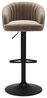 Vente-unique - DORALIZ Barhocker SamtStoff Beige - B 52 cm x H 105 cm87 cm x L 54 cm Bild 4