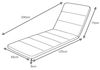 Madison G148 Rollliegenauflage Gartenliege 200x60x8cm grau Streifen Bild 2