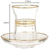 LAV Teegläser-Set mit goldenen Akzenten - 12-teilig, 115 ml - elegant & modern Bild 2