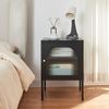 Nachtschrank Karlskrona 60x42,5x40 cm Schwarz, matt [en. casa] Bild 3