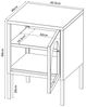 Nachtschrank Karlskrona 60x42,5x40 cm Schwarz, matt [en. casa] Bild 2