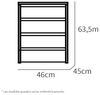 Muebles Pitarch | Kommode 4 Schubladen, Cambrian Eiche, 63,5 x 46 x 45 cm (Höhe x Breite x Tiefe), Kollektion Tibet Bild 3