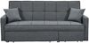 Vente-unique - Schlafsofa 3-Sitzer - Stoff - Grau - CANETTI Bild 5