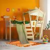 Wickey Kinderbett CrAzY Snuggy Massivholz-Hochbett mit Leiter, Lenker & Rutsche (opt) (Spielbett mit optionaler 175 cm Rutsche für maximalen Spielspaß, Abenteuer-Etagenbett mit Zubehör – auf Wunsch mit Rutsche), Massivholz-Konstruktion für Sicherheit u... Bild 2