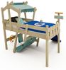 Wickey Kinderbett CrAzY Snuggy Massivholz-Hochbett mit Leiter, Lenker & Rutsche (opt) (Spielbett mit optionaler 175 cm Rutsche für maximalen Spielspaß, Abenteuer-Etagenbett mit Zubehör – auf Wunsch mit Rutsche), Massivholz-Konstruktion für Sicherheit u... Bild 4