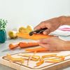 Tefal Sparschäler Colorfood, (1-tlg), 17 cm, beidseitig gezahnte Klinge, für Rechts- und Linkshänder Bild 4