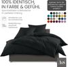 Bettwaesche-mit-Stil Mako-Satin Spannbettlaken anthrazit 180x200cm Höhe 31-40cm Bild 4