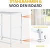 Sweetcrispy Nachttisch 2er Set, Nachttisch Beistelltisch, Stoff Schubladenschrank, Schmal Schrank, Kommode Schlafzimmer, Industrial Stil für Wohnzimmer, Kinderzimmer, Flur Aufbewahrungsschrank, weiß Bild 5