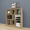 Coemo Raumteiler Split MDF 3 Etagen 8 Fächer 100x30x106 cm Standregal Bild 2