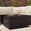 vidaXL Garten-Couchtisch Quadratisch Braun 50x50x30 cm Poly Rattan 319858 Bild 2