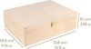 Creative Deco Holzkiste A4 mit Deckel Unlackierte Aufbewahrungsbox, Holzbox Ideale Schatulle zur Lagerung der Wertsachen, Dokumente Bild 2