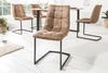 riess-ambiente Freischwinger MIAMI taupe braun / schwarz (1 St), Esszimmer · Microfaser · Metall · Industrial Bild 4