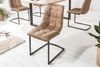 riess-ambiente Freischwinger MIAMI taupe braun / schwarz (1 St), Esszimmer · Microfaser · Metall · Industrial Bild 2