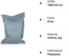 BuBiBag XXL Sitzsack, Outdoor Sitzsäcke für Kinder und Erwachsene, Bodenkissen Beanbag Fatboy wetterfest (Grau 160x145 cm) Bild 4
