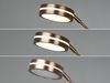 Großer LED Deckenfluter FRANKLIN mit Lesearm, Höhe 181cm, Altmessing Bild 4