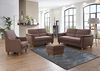 CAVADORE 2er-Sofa Palera mit Federkern / Kompakte Zweisitzer-Couch im Landhaus-Stil / passender Sessel und Hocker optional / 149 x 89 x 89 / Mikrofaser, Hellbraun Bild 2
