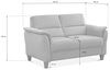 CAVADORE 2er-Sofa Palera mit Federkern / Kompakte Zweisitzer-Couch im Landhaus-Stil / passender Sessel und Hocker optional / 149 x 89 x 89 / Mikrofaser, Hellbraun Bild 3