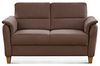 CAVADORE 2er-Sofa Palera mit Federkern / Kompakte Zweisitzer-Couch im Landhaus-Stil / passender Sessel und Hocker optional / 149 x 89 x 89 / Mikrofaser, Hellbraun Bild 4