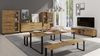 Lowboard Halle TV-Unterschrank 124x50x50cm Eiche Wotan mit Schubladen Bild 4