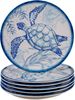 Certified International 89057 Oceanic 12-teiliges Melamin-Geschirr-Set, Service für 4 Personen, Mehrfarbig Bild 3