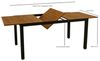 DEGAMO Garten-Essgruppe MILOS 9-teilig, 8x Klappsessel, 1x Ausziehtisch 150/200x90cm, Alu anthrazit + Akazie Bild 5