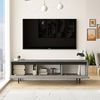 Dmora TV-Möbel Hydra 160 x 35,5 x 45,2 cm Silber EIN Regal Bild 4