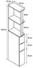 HTI-Living Raumteilerregal Raumteilerregal 136 cm Thekla Weiß, Stück 1-tlg, Beistellschrank Nischenregal Bild 2