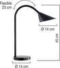 Unilux Schreibtischleuchte Sol LED schwarz Bild 3