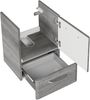 Pelipal Waschtischunterschrank Quickset 328 in Graphit Struktur quer Nachbildung, 40 cm breit | Waschtischunterschrank ohne Waschbecken mit 1 Tür und 1 Schubkasten Bild 4