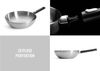 Woll Logic Steel Steel-Wok, Ø 30 cm, 10 cm hoch abnehmbarer Stiel Bild 2