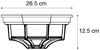 Qazqa Außen-Deckenleuchte Bri, ohne Leuchtmittel, E27, Dunkelgrau, Landhaus, Aluminium, 1-flammig Bild 5