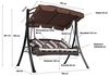 Grasekamp Hollywoodschaukel Portofino Polyrattan Relax Liege Schaukel Gartenliege Bild 5