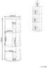 Drehbares Bücherregal CANEY Holzwerkstoff Pastellrosa Bild 3