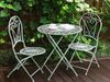 Beliani 'TRENTO' Bistro-Set, Metall Hellgrün Bild 2