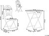 Beliani 'TRENTO' Bistro-Set, Metall Hellgrün Bild 3