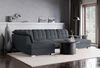 Selsey Ecksofa 330x212 cm U-Form Dunkelgrau Modular Couch Sofa Mit Schlaffunktion Ottomane Sofa Mit Stauraum/Bettkasten verstellbare Kopfstützen Wasserabweisend, Abriebfest Rechtse Seite Bild 5