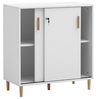 Schildmeyer Aktenschrank Torge 160047, mattweiß, 80,1 x 38,2 x 84,8 cm Bild 4