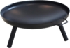HTI-Living Feuerschale, Eisen Schwarz, Ø 60x29 cm