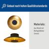 LED Deckenleuchte schwarz, Blattgold Design Näve Firenze 40cm 900lm Bild 4