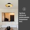LED Deckenleuchte schwarz, Blattgold Design Näve Firenze 40cm 900lm Bild 3